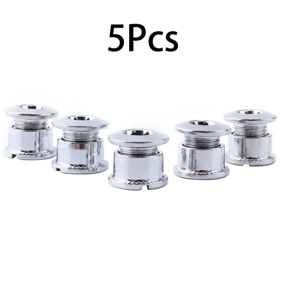 5pieces Stainless Steel MTB Bicycle Chainring Screws Single/Double/Triple Bolts C