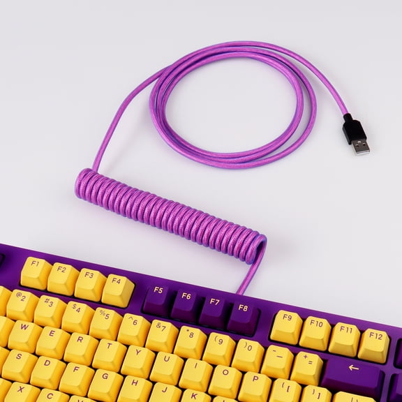 5pin 4pin Aviation Coiled Cable Usb Type-c to Gx16 to Usb a Cable Keyboard Cable