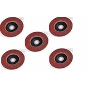 5pk 4.5" Flap Wheel Grinding Angler Discs Assorted Grit 80070