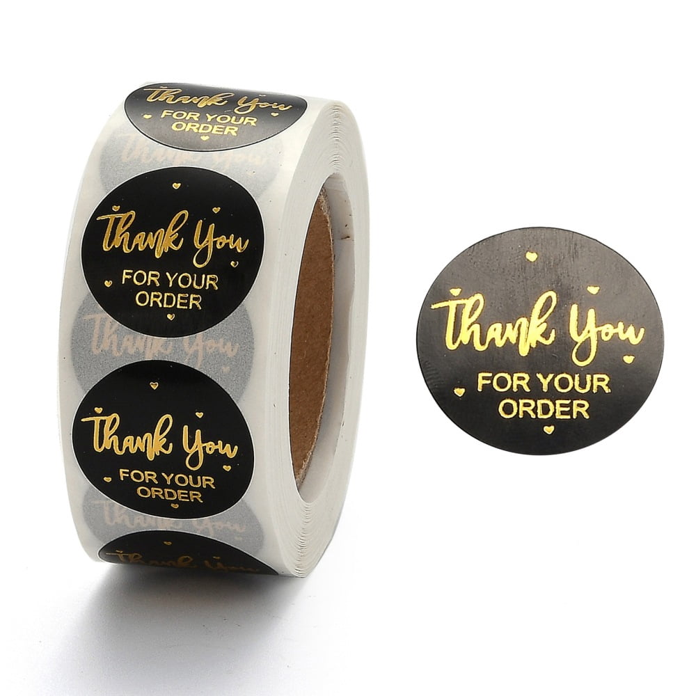 5rolls 1 Inch Thank You Adhesive Label Stickers Decorative Sealing ...