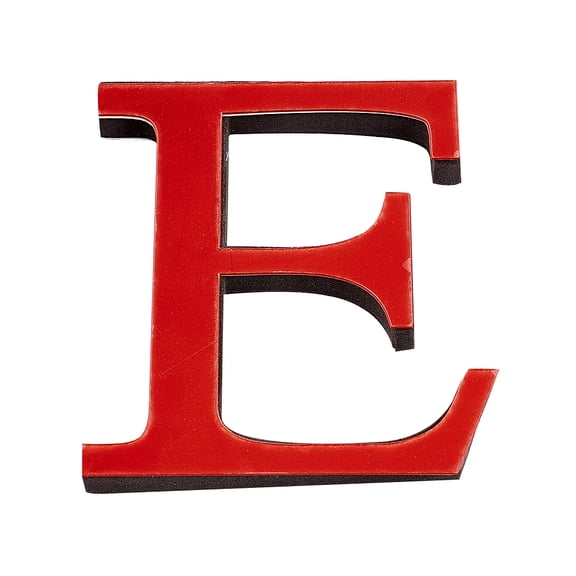 5sets Acrylic Mirror Wall Stickers Decal with EVA Foam Alphabet Letter.E Foam: 100x91x10.5mm 100x91x1mm