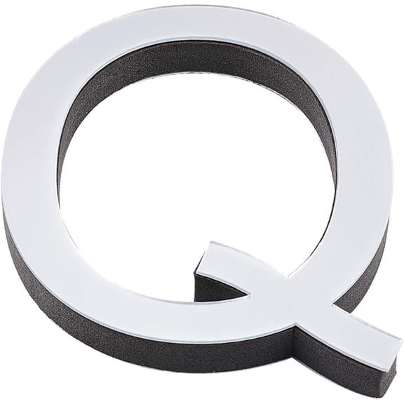 5sets Acrylic Mirror Wall Stickers Decal with EVA Foam Alphabet Letter.Q 111x88x1mm Foam: 111x88x11mm Craft