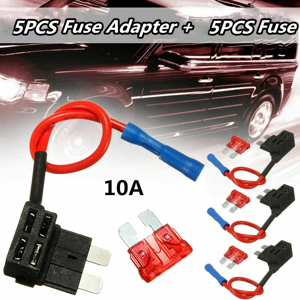 5sets Car Addacircuit Fuse TAP Adapter Standard ATO ATC Auto Blade