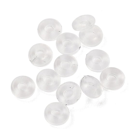 5sets Silicone Gasket Rings Clear 2x0.6mm Hole: 0.6mm 100pcs/set