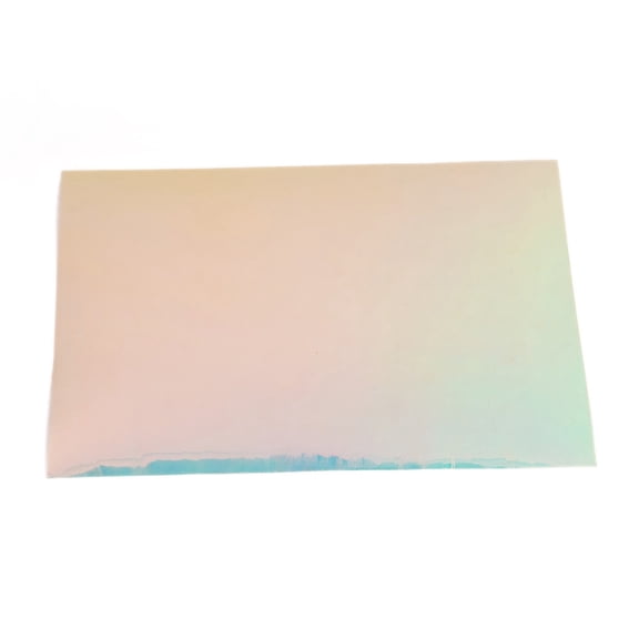5sheets Transparent PVC Vinyl Sheets Iridescent Magic Mirror Effect golden 30.2x20.2x0.06cm