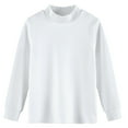 thumbnail image 1 of 5t Long Sleeve Shirts Boys Turtleneck Solid Thermal Tee â Skin-Friendly Slim Fit Base Layer, Minimalist Essential Style for School & Daily Wear (3-18Y), 1 of 8