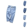 thumbnail image 1 of 5t Pants Boys Spring/Fall Denim Jeans Ages 2-12 – Big Kids Loose Fit Casual Long Pants, Versatile Everyday Children’s Jeans, Ideal for School & Weekend Wear, 1 of 3
