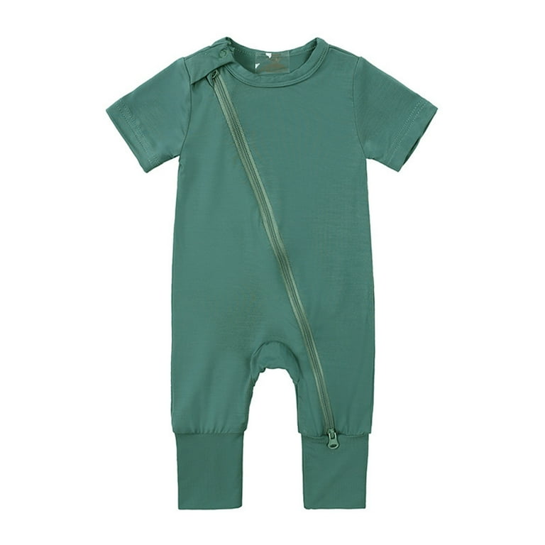 5t Romper Baby Cotton Rompers Footless Pajamas Zipper Short Sleeve Sleeper Jumpsuit Walmart