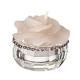 thumbnail image 1 of 5th Avenue Collection Italian Crystal Candle Holder with Rose Candle, Scented - with Pink Crystals, 1 of 2