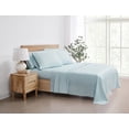 thumbnail image 1 of 5th Avenue Lux 1200TC CVC Cooling 7 Piece Split King Sheet Set, Light Blue, Solid Color Themed, Oeko-TEX Certified Confidence, 1 of 6