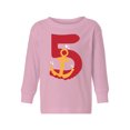 thumbnail image 1 of 5th Birthday Anchor Toddler Long Sleeve Shirt I'm Five Boys Shirt Girls T-Shirt Anchor Five Kids T-Shirt, 1 of 4