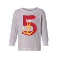 thumbnail image 1 of 5th Birthday Anchor Toddler Long Sleeve Shirt I'm Five Boys Shirt Girls T-Shirt Anchor Five Kids T-Shirt, 1 of 4