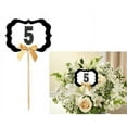 thumbnail image 1 of 5th Birthday / Anniversary Table Decoration Party Centerpiece Pick - Set of 6, 1 of 1