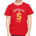 thumbnail image 1 of 5th Birthday Candle 5th Birthday Boy Shirt 5 Year Old Boy 5th Birthday Shirts for Boys Birthday Gift, 1 of 9