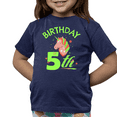 thumbnail image 1 of 5th Birthday Girl 5 Year Old Girl 5th Birthday Unicorn Shirts for Girls Cute Birthday Girl Shirt, 1 of 7
