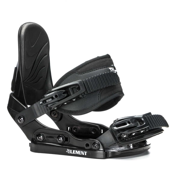 5th Element STEALTH Junior Snowboard Bindings for Kids - Black | Boot sizes 1-5