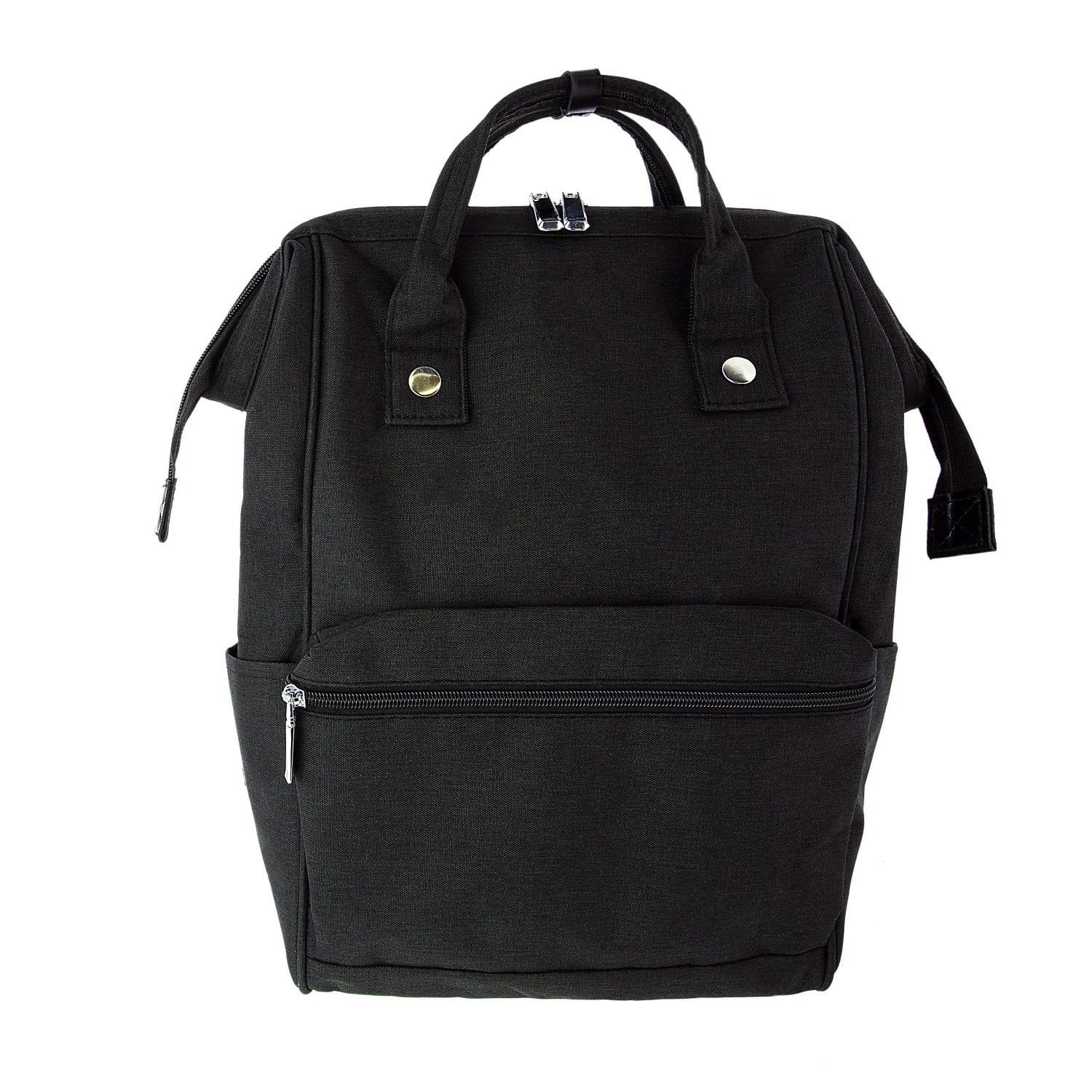 5th Elm Double Zipper Backpack Sturdy Construction Water Resistant Multipurpose Easy Access Multiple Pouches and Pockets with Wide Doctor Style