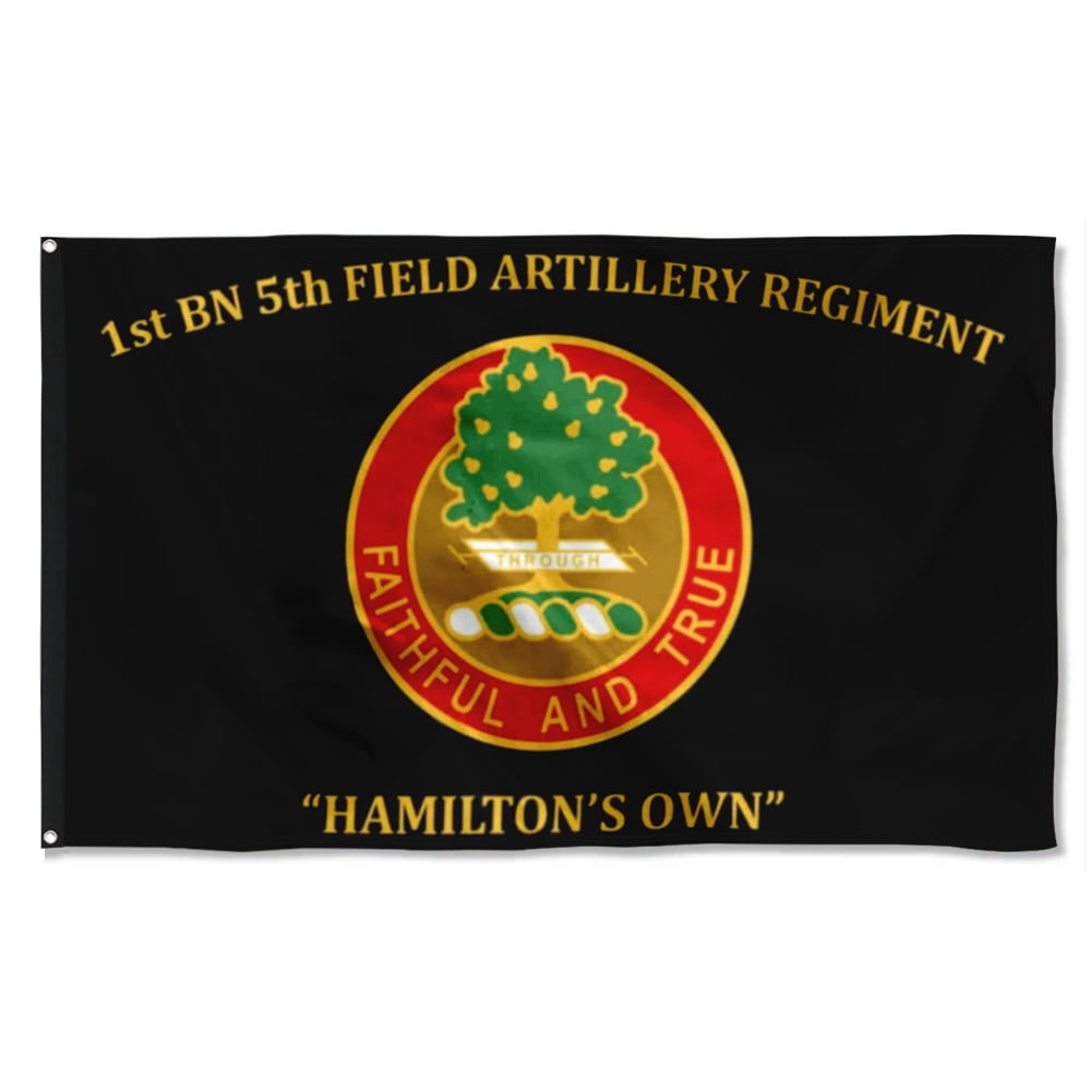 5th Field Artillery Regiment Flag 3x5Feet Military Banner with 2 Brass ...