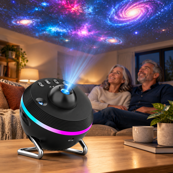 5th Gen 13-in-1 HD Planetarium Star Galaxy Projector with Solar System, Constellations, Meteor, 360 Rotation