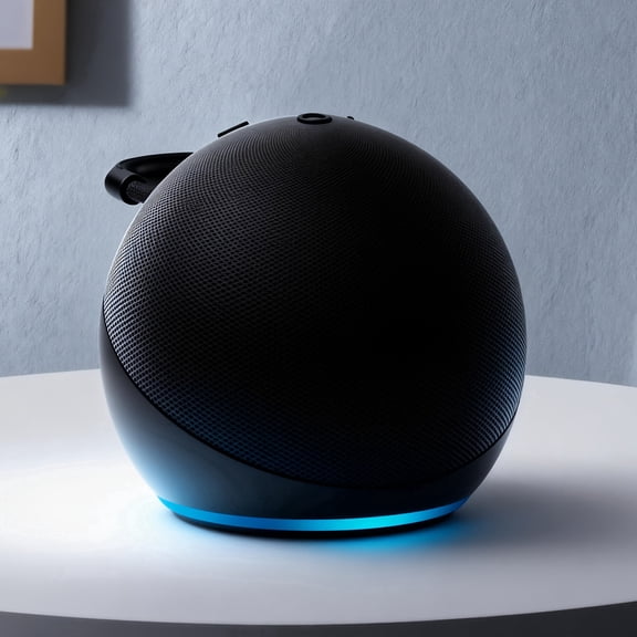 5th Gen Portable Smart Speaker with RGB Lights & Wireless Subwoofer Base, Surround Stereo Sound, Compatible with Desktop & TV