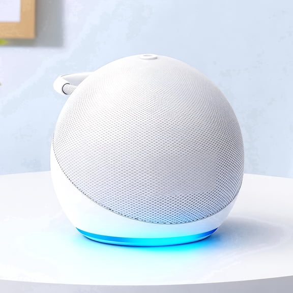 5th Generation Alexa smart Speaker with RGB Lighting & Wireless Subwoofer Base - Portable Dot Speaker Compatible for Echo, Stereo Sound System for, Desktop, TV Audio, Available in 3 Colors
