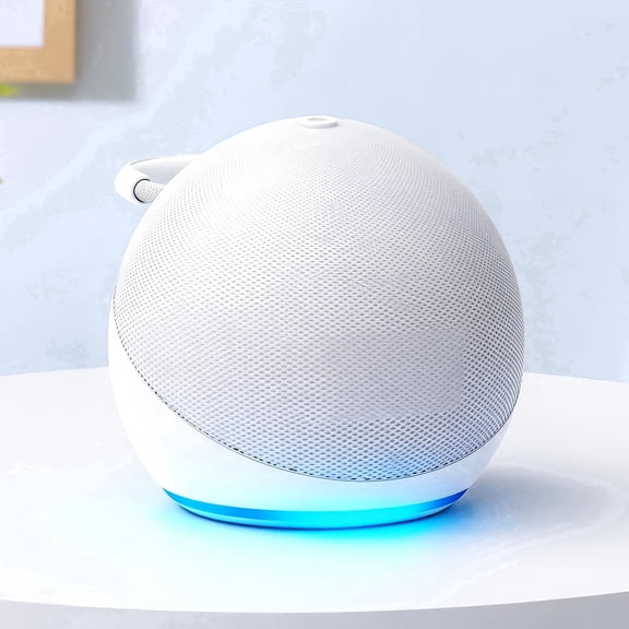 5th Generation Alexa smart Speaker with RGB Lighting & Wireless Subwoofer Base - Portable Dot Speaker Compatible for Echo, Stereo Sound System for, Desktop, TV Audio, Available in 3 Colors
