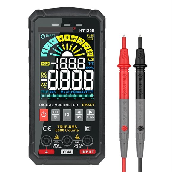 5th Generation Multimeter Digital Professional AC DC TRMS Voltage Current Ohm 60mF Hz DIY Electrician Meter Tester ,Precise Measurements