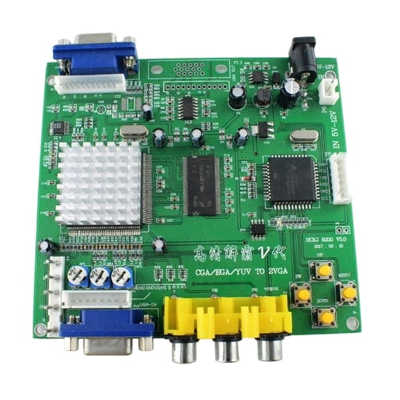 5th Generation RGBS To VGA Converter Board With Auto Scan & Signal Protective For Gaming Console Clear Videos Conversion