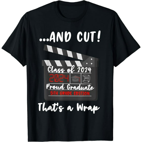 5th Grade Graduation 2024 Funny Graduate Elementary School T-Shirt mens t shirt，black，women，funny，misfits，men，journey，t-shirt