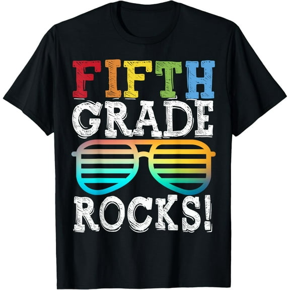 5th Grade Rocks Fifth Grade Squad Back To School Teacher T-Shirt