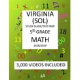 thumbnail image 1 of 5th Grade VIRGINIA SOL, 2019 MATH, Test Prep: : 5th Grade VIRGINIA STANDARDS of LEARNING 2019 MATH Test Prep/Study Guide (Paperback), 1 of 1