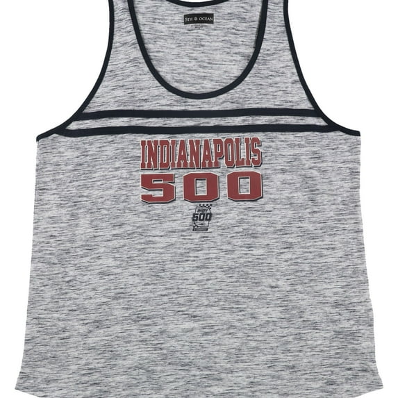 5th & Ocean Womens Indianapolis Indy 500 Racerback Tank Top, Blue, Plus Size, 1X