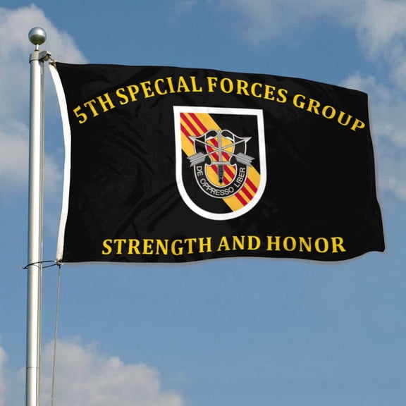 5th Special Forces Group Strength and Honor Flag 3x5Feet Outdoor Indoor Decoration Flag with Brass Grommets