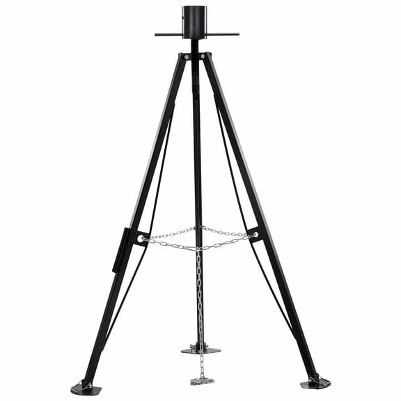 5th Wheel RV Stabilizer Tripod, 5000 LBS Heavy Duty Adjustable RV Jack, 35-57" Fifth Wheel Stabilizer for Trailers & Campers, Gooseneck Leveling Jack