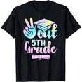 thumbnail image 1 of 5th grade graduation shirt Peace out 5th grade tie dye kids T-Shirt, 1 of 4