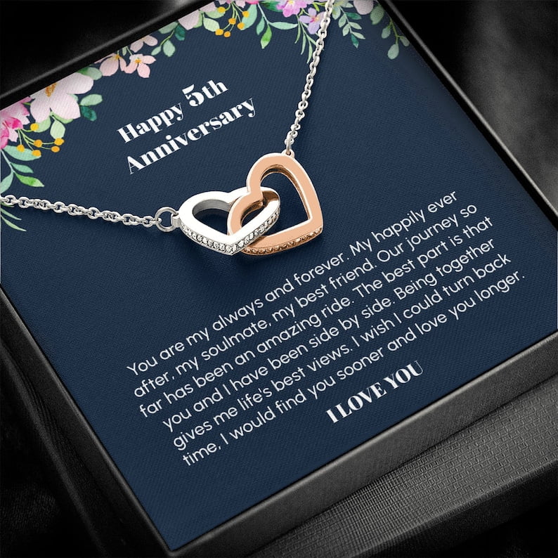5th wedding anniversary gift, 5th anniversary gift for her, 5th