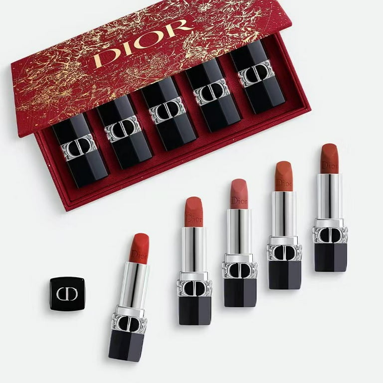 上質で快適 lipstick DIOR Rouge Dior 1.5g 5x Set Limited Holiday Lunar 口紅