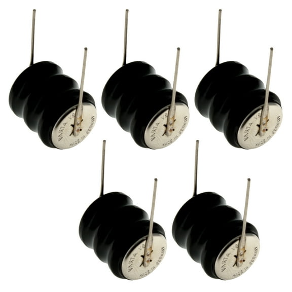 5x 3/V80H 2 Pin 3.6V 80mAh Battery for sensor network, timer, work lights