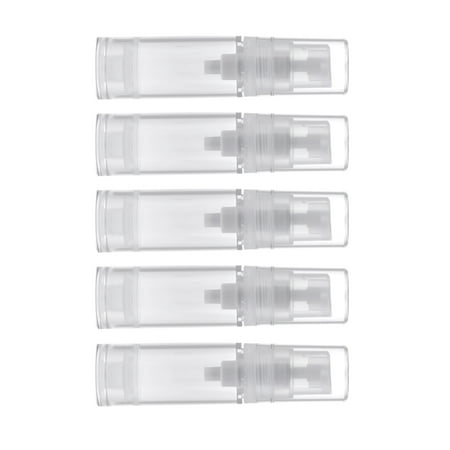 5x 5ml Clear Vacuum Pump Bottle Cosmetic Lotions Container Tubes Dispenser