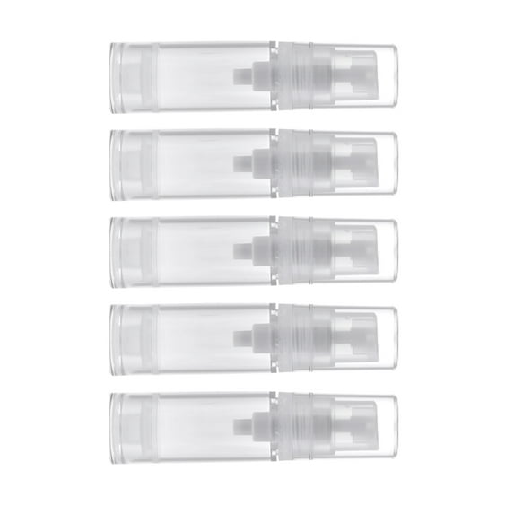 5x 5ml Clear Vacuum Pump Bottle Cosmetic Lotions Container Tubes Dispenser
