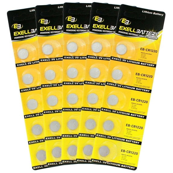 5x 5pk 3V Coin Cell Battery Compatible with DL1220B BR1220-1W CR1220-1W KCR1220