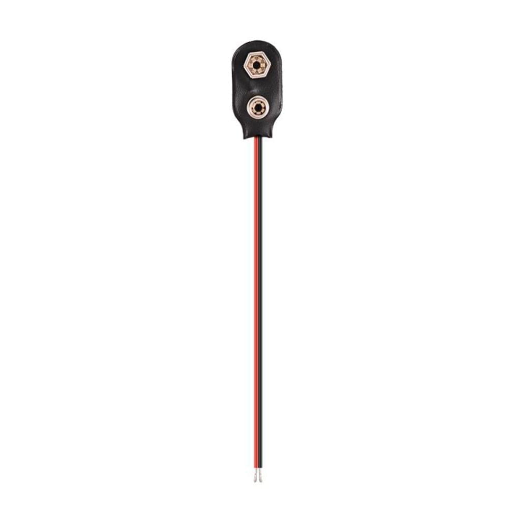 5x 9V Battery Snap Connector w Cable Black Accessories Y5M1