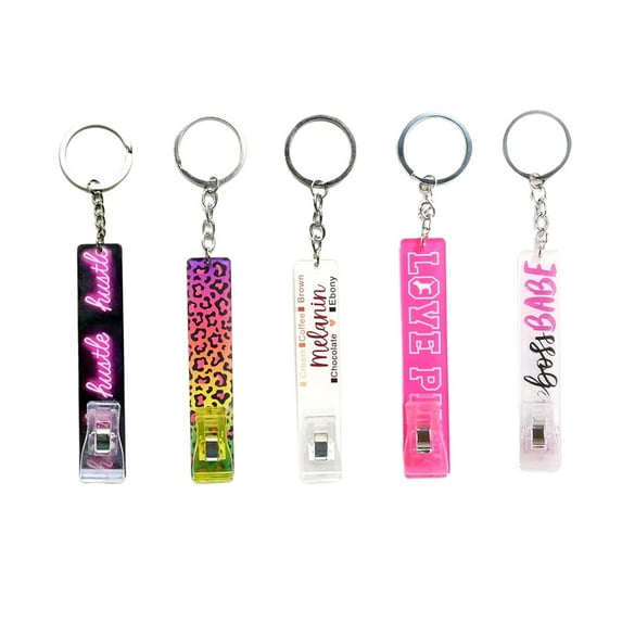 5x ATM Card Puller Keychain Card Grabber Acrylic Backpack Long Nails Car Key