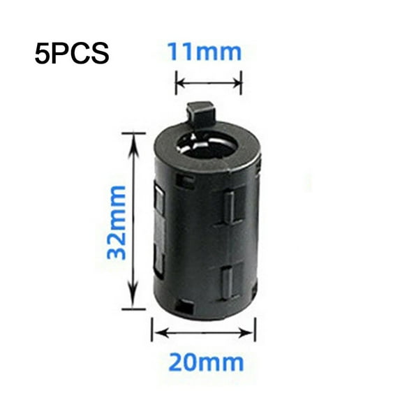 5x Anti-interference Snap for Ferrite Cable Core Choke Clip EMC Demagnet Filter