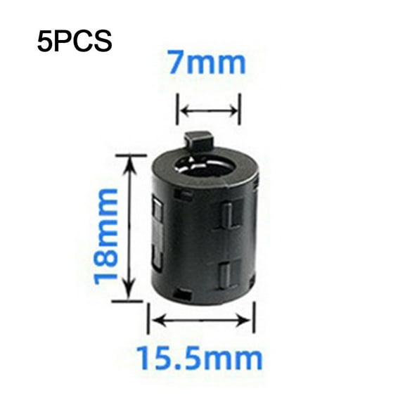 5x Anti-interference Snap for Ferrite Cable Core Choke Clip EMC Demagnet Filter
