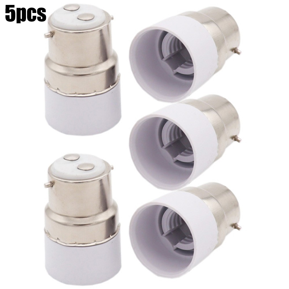 5x BC B22 To Small Screw SES E14 Light Bulb Adaptor Lamp Converter Plug