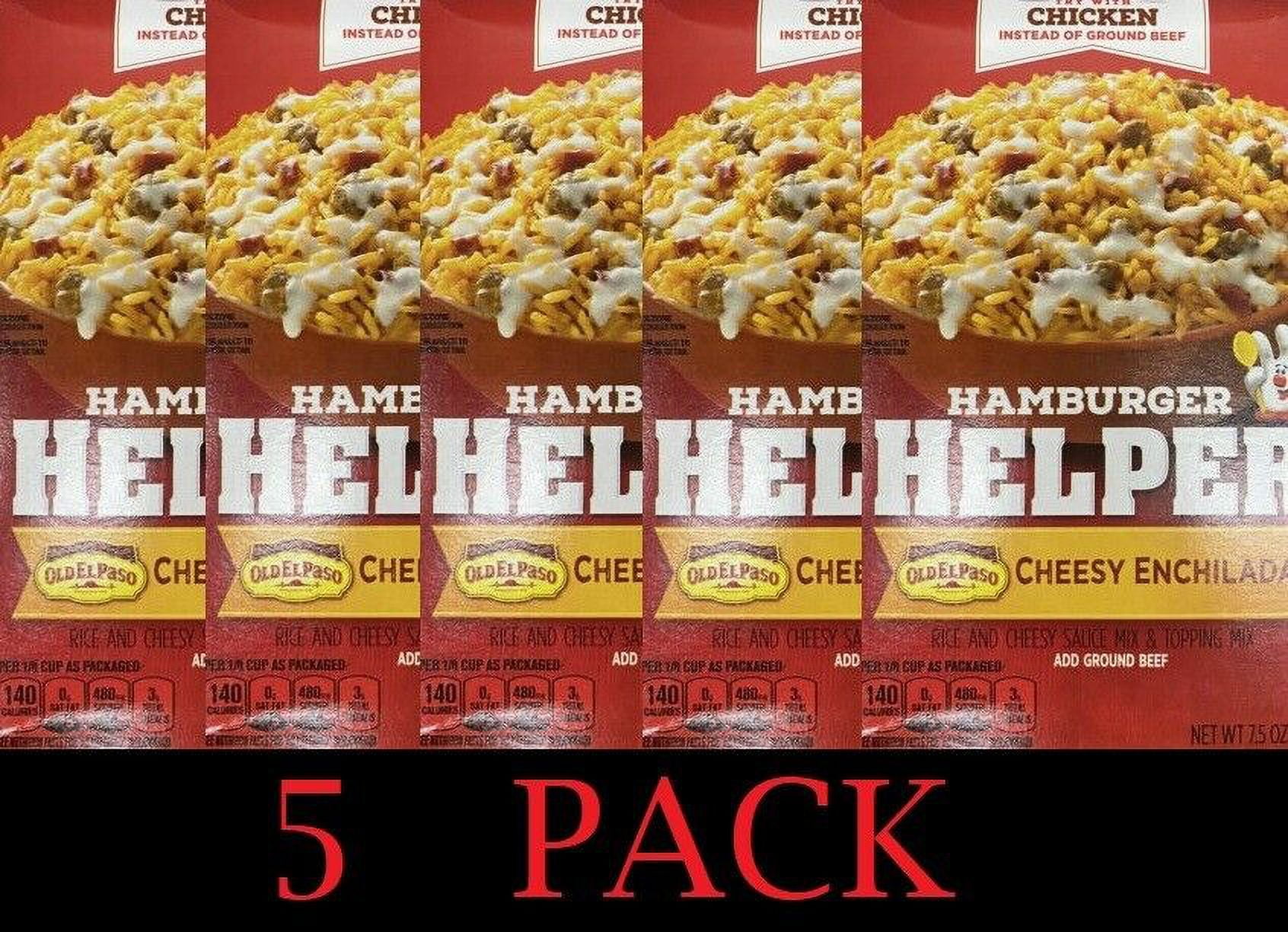 5x Betty Crocker Hamburger Helper CHEESY ENCHILADA Sauce Mix 7.5 oz Box