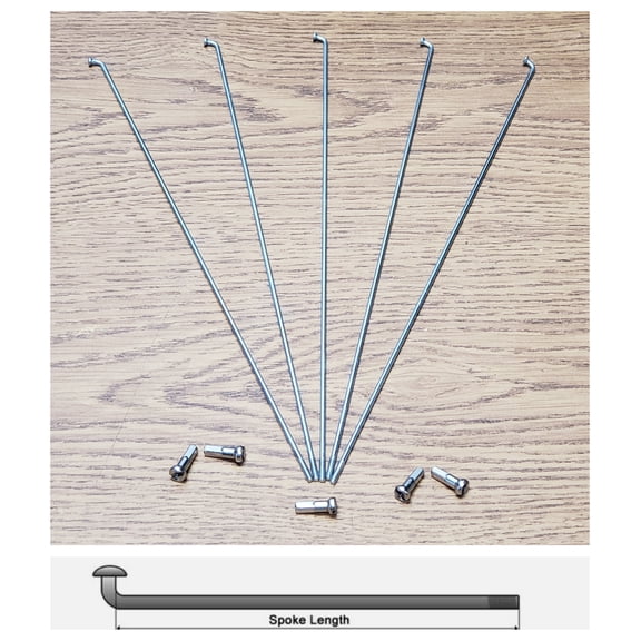 5x Bike Spoke 160mm 14g 16mm/Nipple Stainless Steel.
