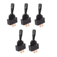 thumbnail image 1 of 5x Black ON/OFF Universal Toggle Flip Switch 2-Pin DC 20A/12V Car/Truck/Boat 1/2, 1 of 12