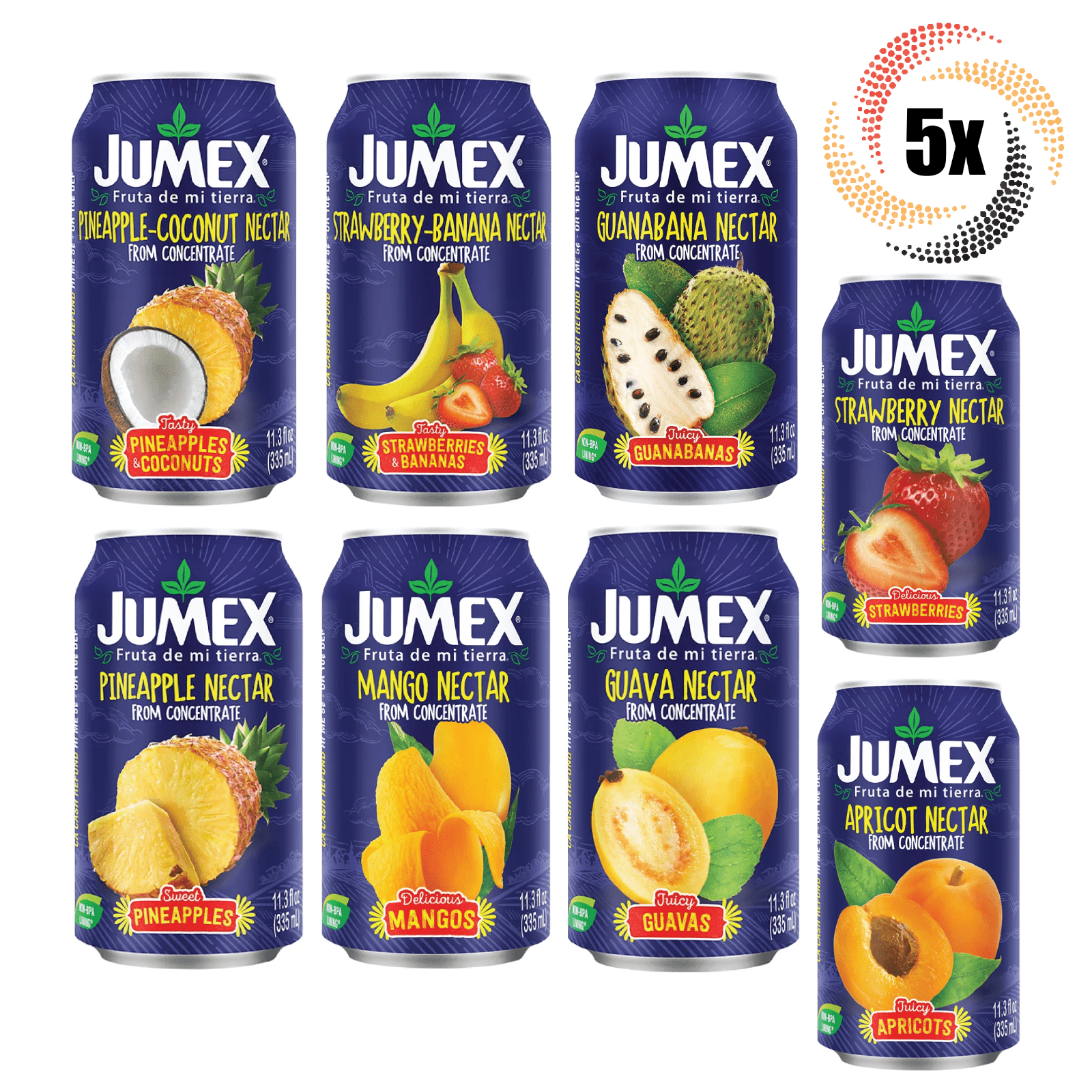 5x Cans Jumex Variety Nectar Drink Flavors 11.3 Fl Oz Mix & Match